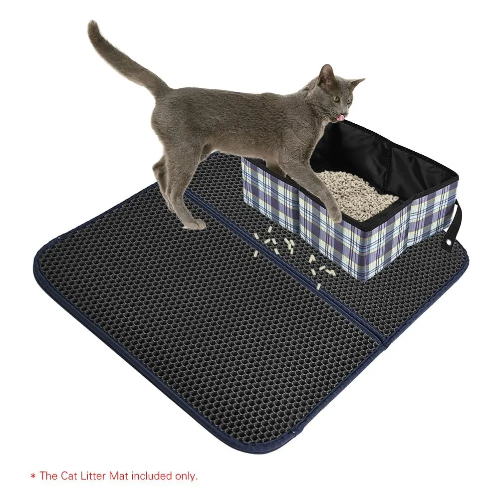 Премиум кошачий ящик для мусора коврик большой соты с водонепроницаемым базовым слоем пенорезина EVA