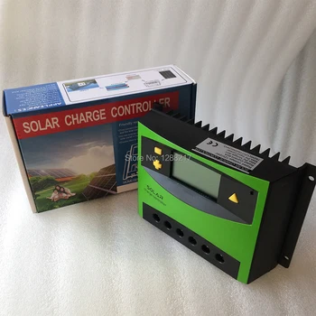 

12V24V Automatic Recognition 60A Solar Controller with LCD Function Solar Panel Battery Charge Regulator