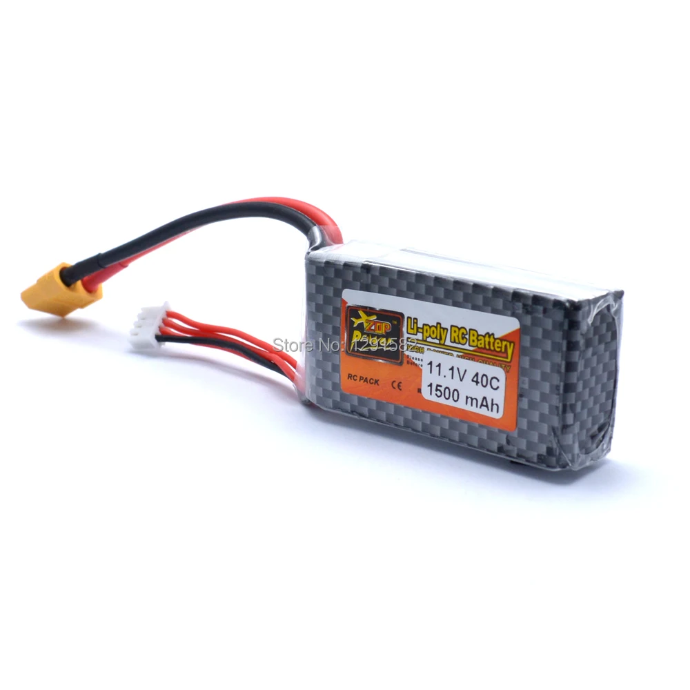 Reachargeable ZOP Power 11 1 В 1500 мАч 40C 3S Lipo Battery XT60 разъем для радиоуправляемой модели