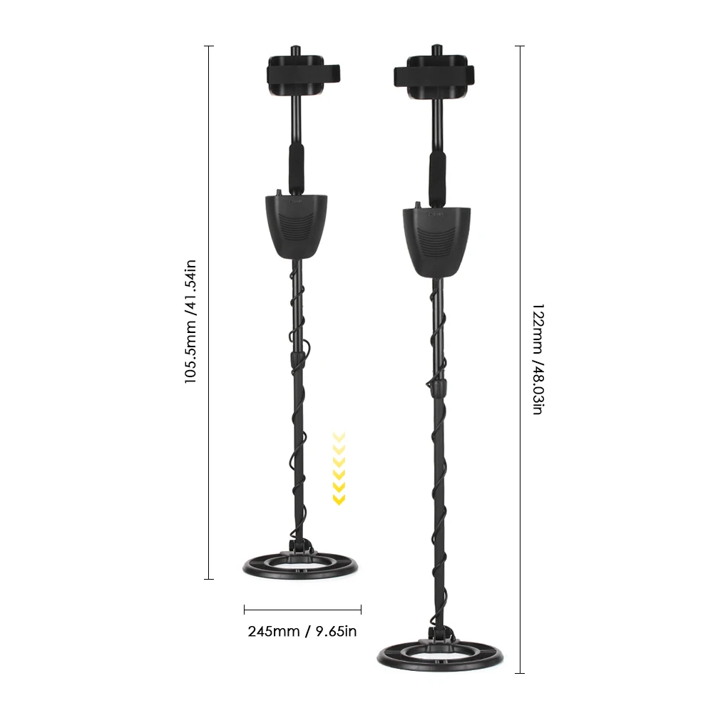 KKmoon LCD Display MD3030 Metal Detector Gold Digger Treasure Hunter with Adjustable Sensitivity Waterproof Search Coil