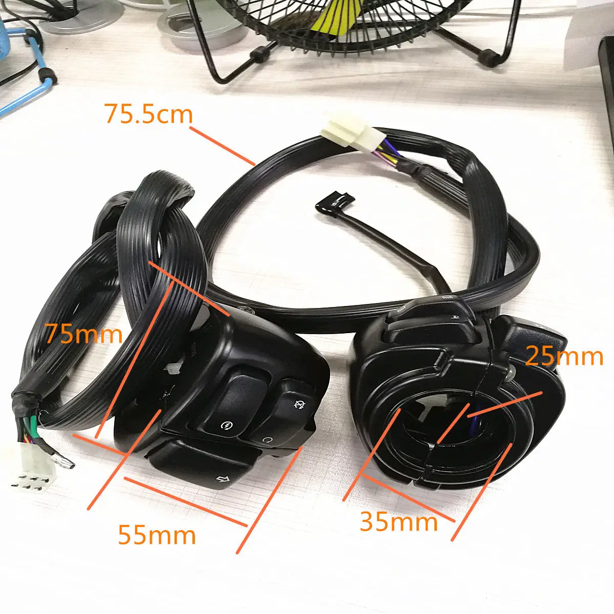 

Motorcycle Black Handlebar Control Switch Wiring Harness For Harley Sportster