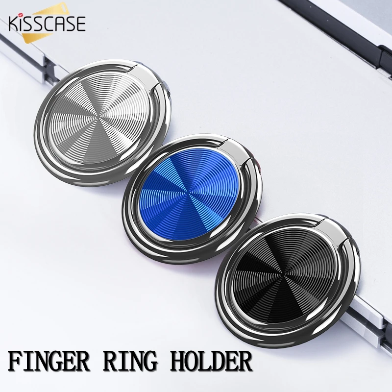 

KISSCASE Universal Metal Finger Holder For iPhone X 8 Magnetic Strong Adsorption 360 Holder For Samsung For Xiaomi For iPad 2 3