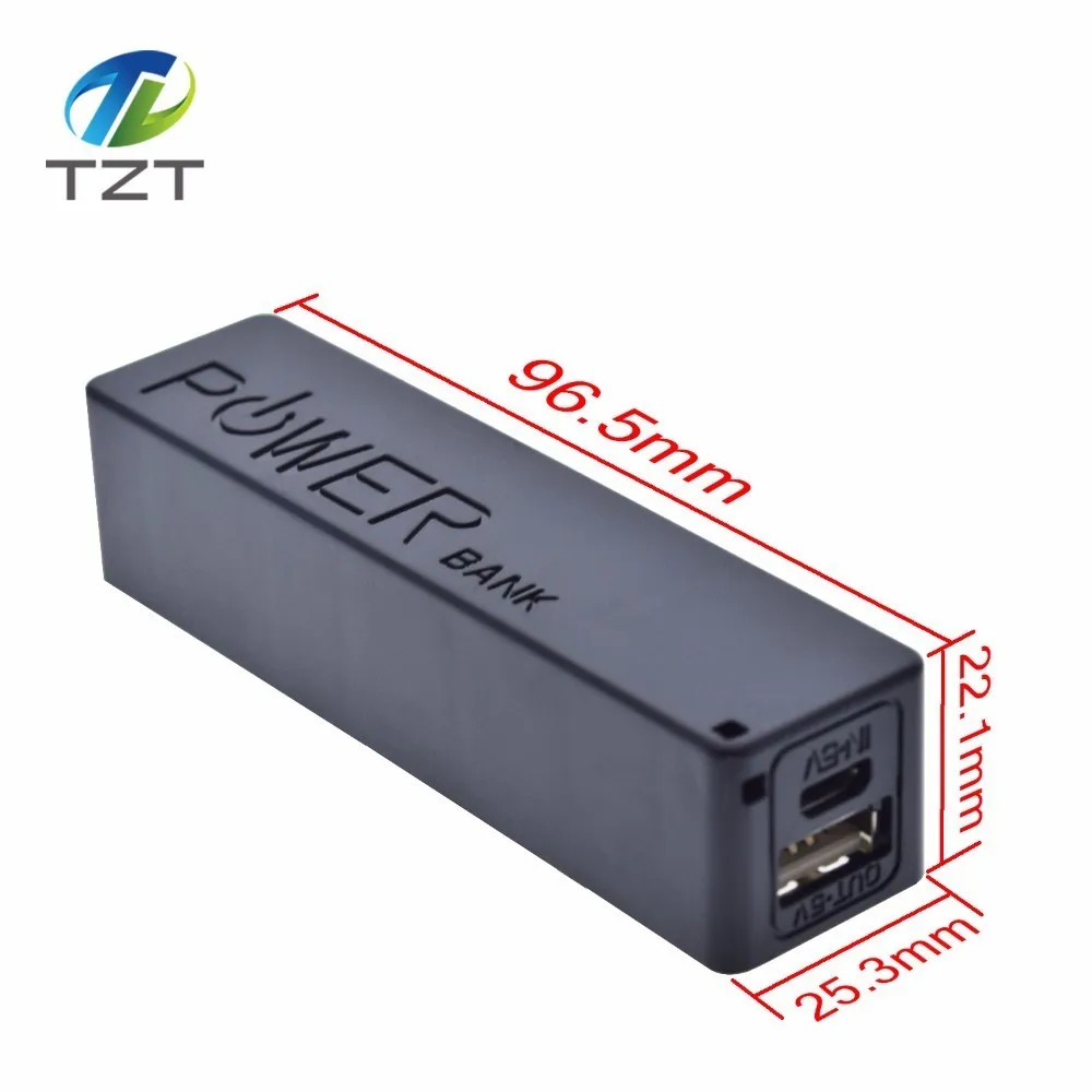 TZT USB power Bank чехол Комплект 18650 зарядное устройство DIY Box Shell Kit черный для Arduino