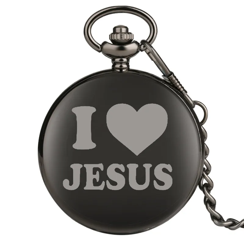 Кварцевые карманные часы серии I Love Jesus ретро для женщин и мужчин винтажный
