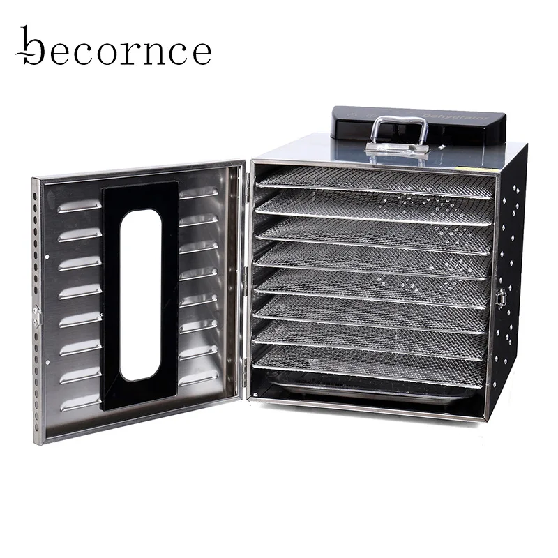 

Becornce 8 Layer Commercial Professional Fruit Food Dryer Food Fruit Vegetable Pet Meat Air Dryer Electric Dehydrato