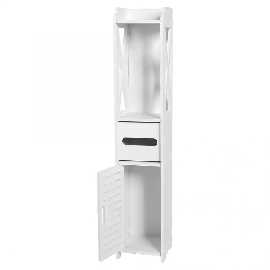 Bathroom Cabinet 80X15.5X15.5CM Bathroom Toilet Furniture Cabinet White Wood-Plastic Board Cupboard Shelf Tissue Storage Rack Bathroom Cabinet 80X15.5X15.5CM Bathroom Toilet Furniture Cabinet White Wood-Plastic Board Cupboard Shelf Tissue Storage Rack