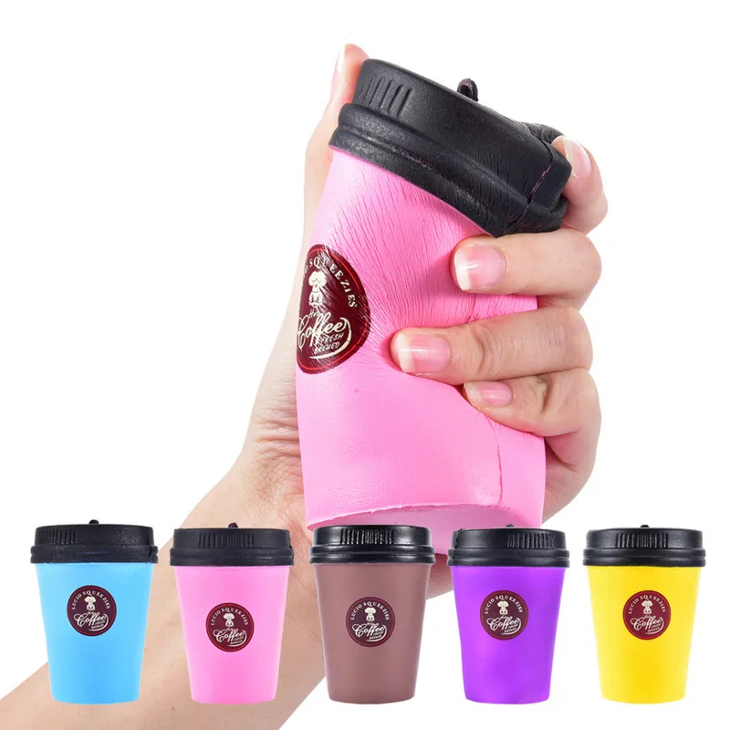

2019 New Squishy Slow Rising Coffee Cup Squishe Antistress Jumbo Squisy Prank Stress Toys Anti-stress Fun Squeeze Multicolor
