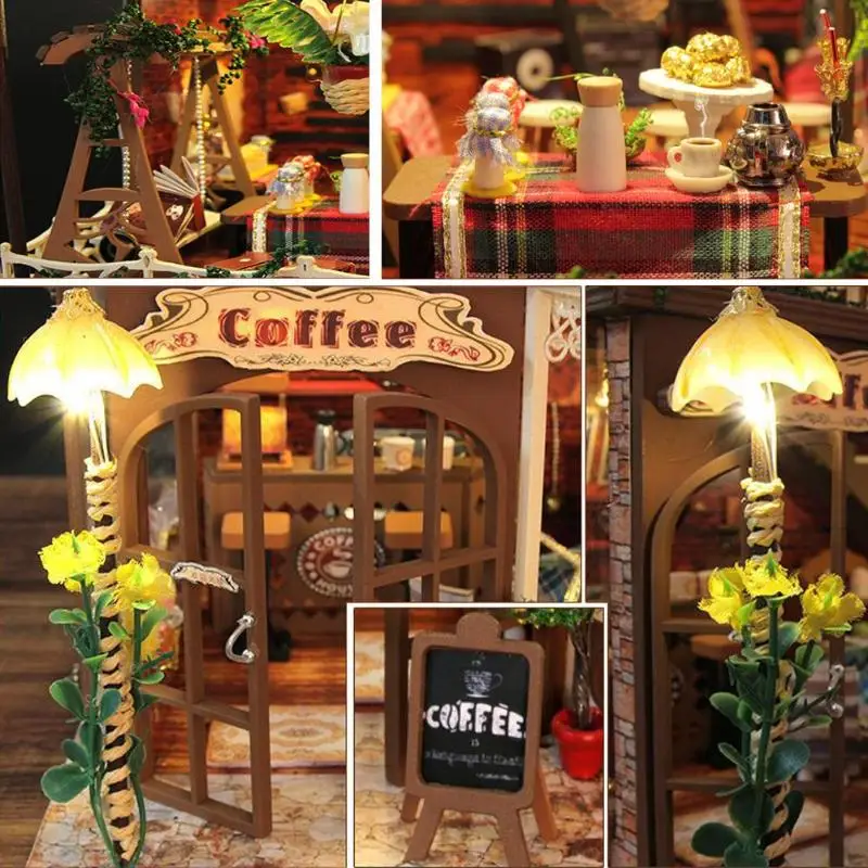 Creative DIY Wooden House Miniature Furniture Dollhouse Kit Ornaments Toys for Children Christmas Decorations New Year Gifts Creative DIY Wooden House Miniature Furniture Dollhouse Kit Ornaments Toys for Children Christmas Decorations New Year Gifts