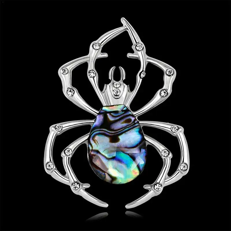 

Personality Simple Small Spider Brooches For Men Cartoon Jewelry Fashion Women's Statement Scarf Pins Insect Brooches