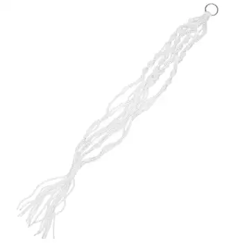 

Promotion! White Handmade Cord Plant Hanger Braided Hanging Basket nylon, Model 100cm White