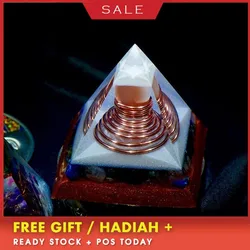 AURAREIKI Orgonite Six-pointed Reiki Pyramid Change Family Contradiction Bring Lucky Crystal Resin Pyramid Chakra Decoration AURAREIKI Orgonite Six-pointed Reiki Pyramid Change Family Contradiction Bring Lucky Crystal Resin Pyramid Chakra Decoration