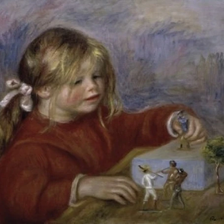 Claude Renoir Playing Pierre-Auguste (1841-1919/French) Musee de l'Orangerie Paris Poster Print (24 x 36) | Дом и сад