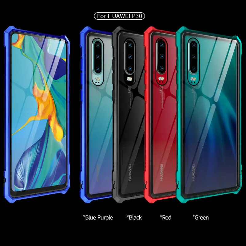 Для Huawei P30 Pro Lite чехол Роскошный тонкий алюминиевый бампер Металлический