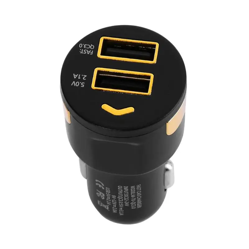 

Smart USB Car Charger QC PD Dual USB Fast Charging Adapter for Mobile Phone