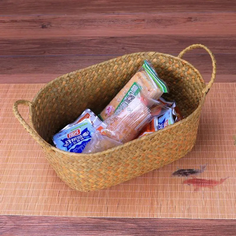Открытие промотирования-плетение из прутьев корзина для хранения для кухни ручной работы фруктовое блюдо из ротанга для пикника хлебная буханка для мелочей Neateni