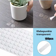 KICUTE 100 шт Прозрачная Акриловая Двухсторонняя бесследная Резина