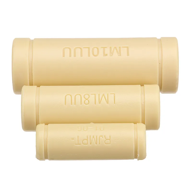 

1pc LML6UU LML8UU LML10UU Solid Plastic Polymer Linear Bearing Long Type Slide Bushing for CNC Tool 3D Printer