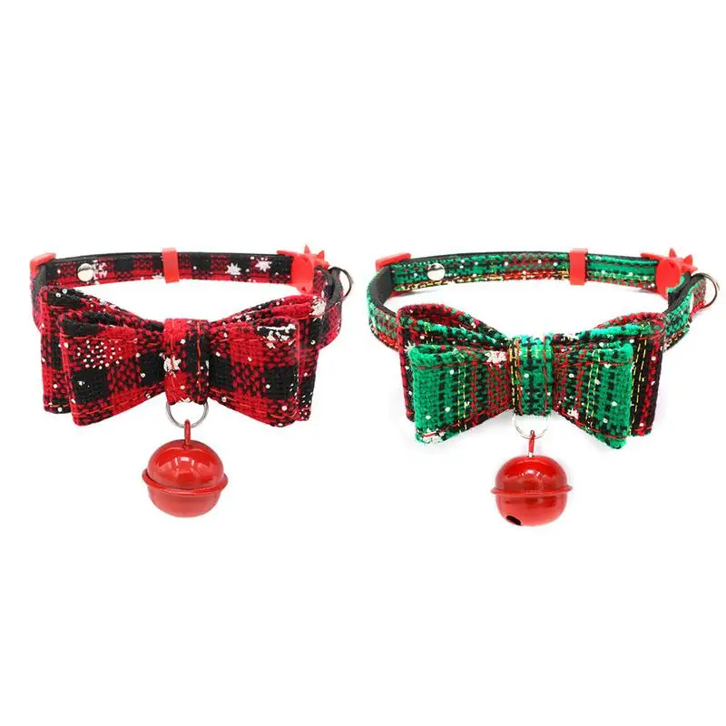 

Pet Dog New Detachable Bow Cat Collar Hang Bell And Wind Print Pet Collar Cat Head Safety Buckle Wear-resistant Party Exclusive
