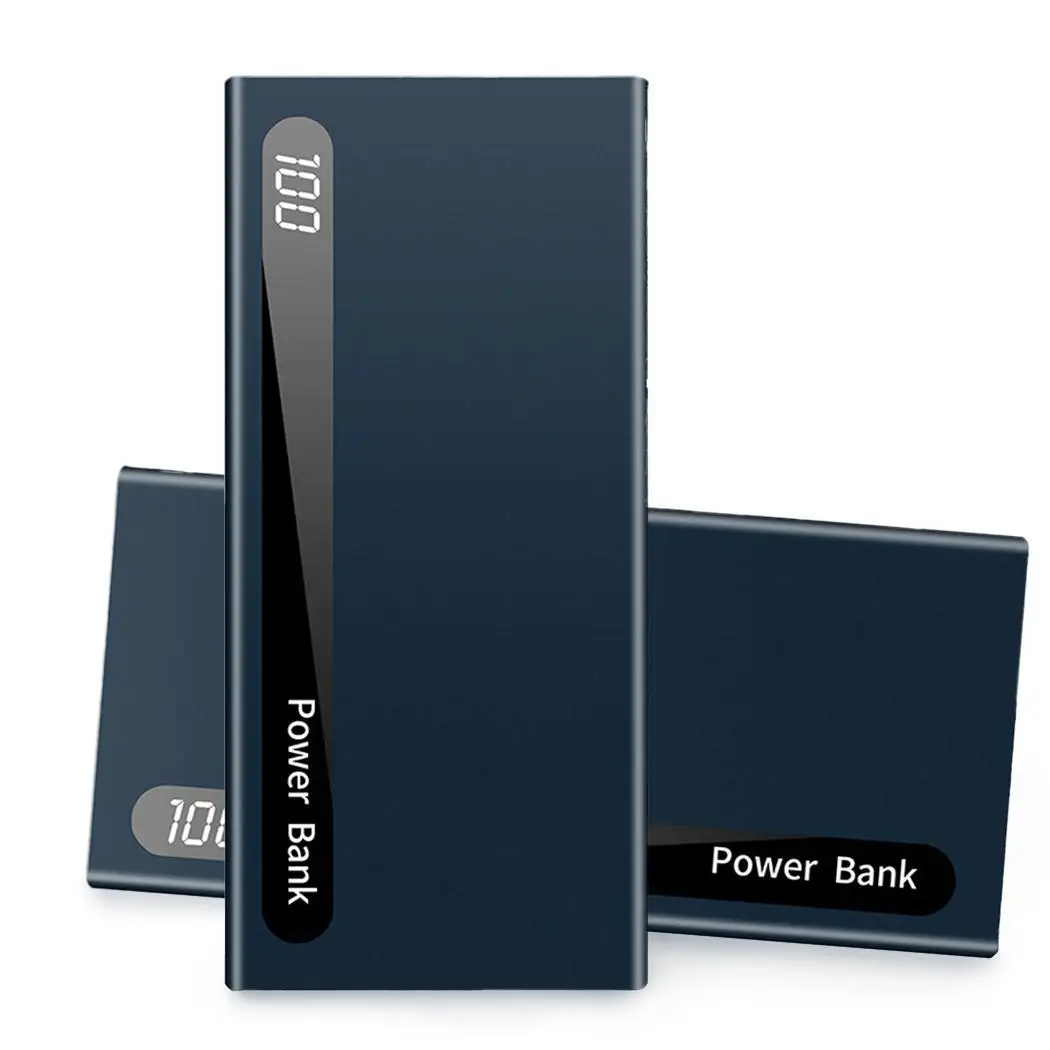 

Portable 10000mAh Smartphones Dual USB Ports DC5V 2.1A Power About 85% Square Bank 5V 2A, 5V 1A