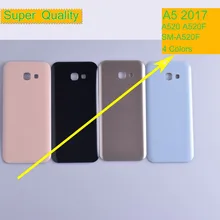 10 шт./лот для Samsung Galaxy A5 A520 A520F SM-A520F корпус крышка батареи задняя крышка чехол задняя дверь шасси A5 оболочка