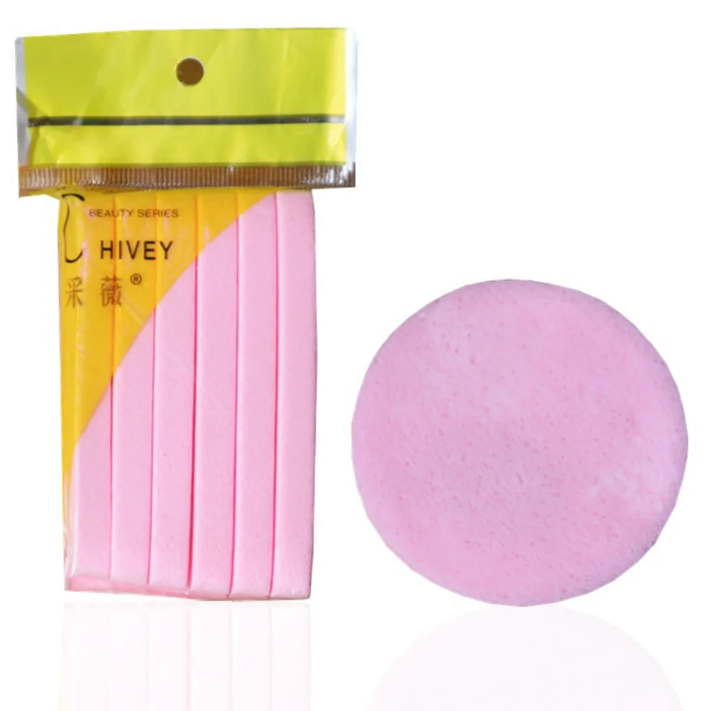 

12pcs/Pack Face Cleaning Sponge Face Wash Cosmetic Puff Compress Facial Wash Sponge Makeup Exfoliating Tool