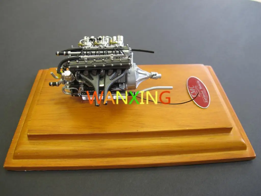 

Exquisite 1/18 Scale Model CMC Maserati Bird Cage Engine Model Alloy Toys Hobbies Wooden Base Collection Gift Free Shipping