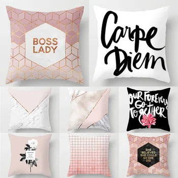 

Gift Cases Home Cushion Throw Printed Polyester Geometric Pillow Cover