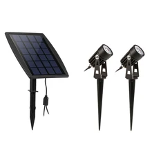 Теплый белый солнечный светильник Точечный светильник s Открытый Солнечный Точечный светильник для двора подъездной дорожки патио сада газон Сумерки до рассвета авто вкл