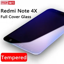 Xiaomi redmi note 4x Закаленное Стекло полное покрытие xiaomi redmi note 4x32 Гб защита экрана ультра тонкий 9H 2.5D изогнутый mofi amazing