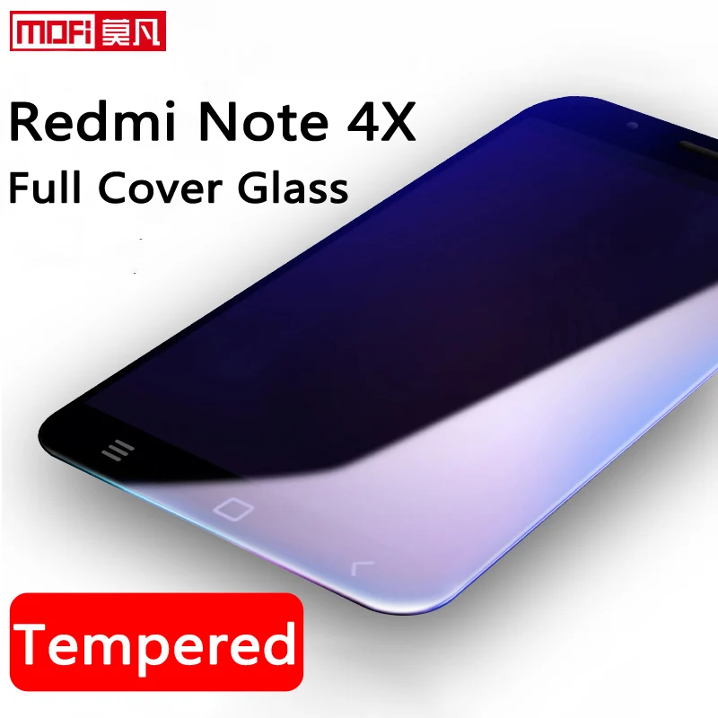 Защита экрана для Xiaomi Redmi Note 4x закаленное стекло полное покрытие redmi 4x32 ГБ ультратонкий 9H 2.5D изогнутый