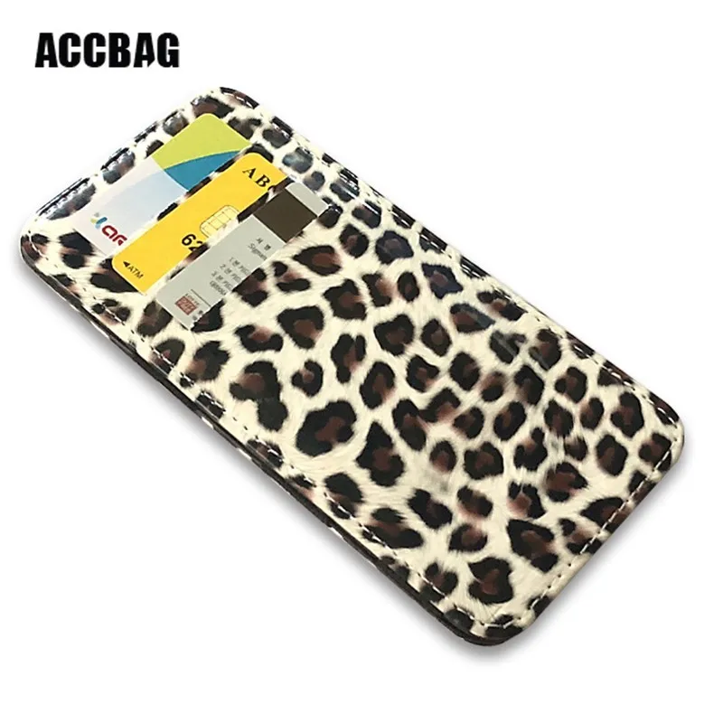 2018 Прохладный Leopard из искусственной кожи Для женщин Мода кошелек женский