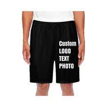 Индивидуальный заказ Для мужчин шорты Повседневное летние хлопковые короткие штаны принт логотипа/текст/фото