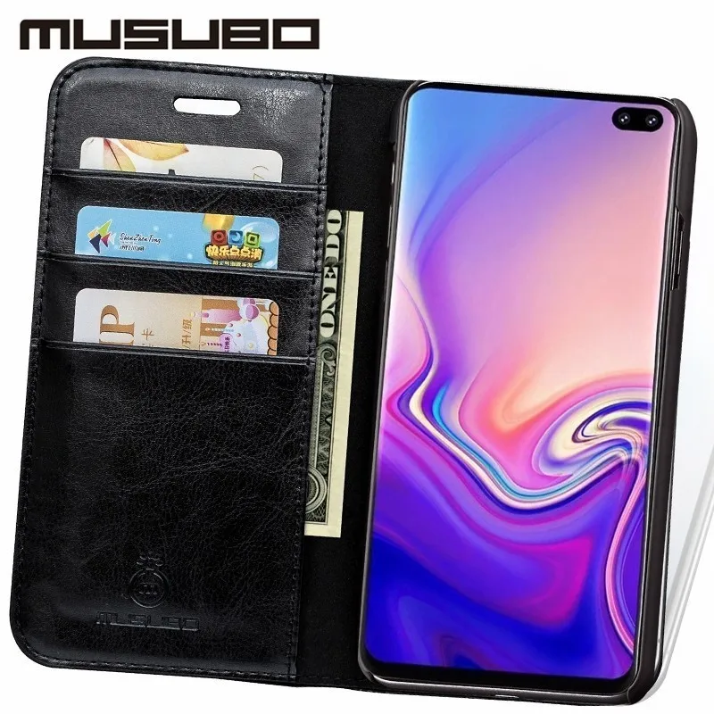 Musubo, Роскошный чехол для samsung Galaxy S10e S10+ Plus S10, кожаный чехол s, чехол для S9+ Plus, S8, Note9, Note 8, чехол с подставкой