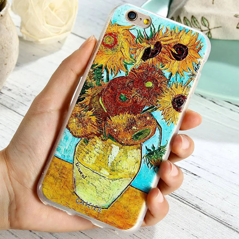 Caseier подсолнечника чехол для iPhone X Плюс 3D мягкий рельеф ТПУ чехлы для iPhone 5S 6 6s 7 Plus X Противоударный задняя крышка, Funda Capinha