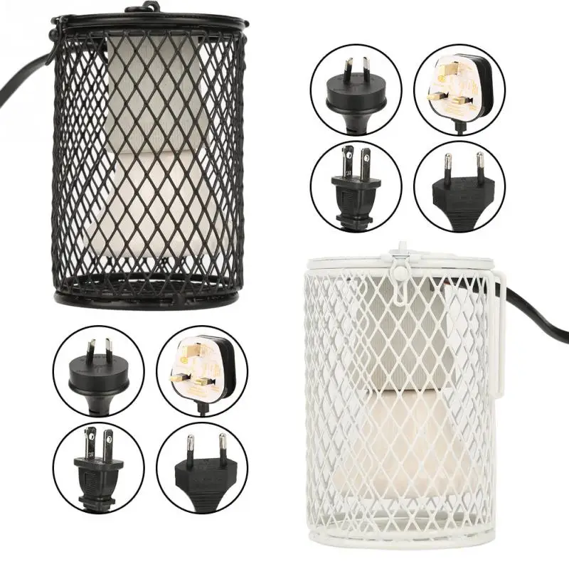 

New Pet Heating Infrared Ceramic Light With Safety Cage Emitter Heat Pet Supplies Chickens Reptile 100W 110-230V New