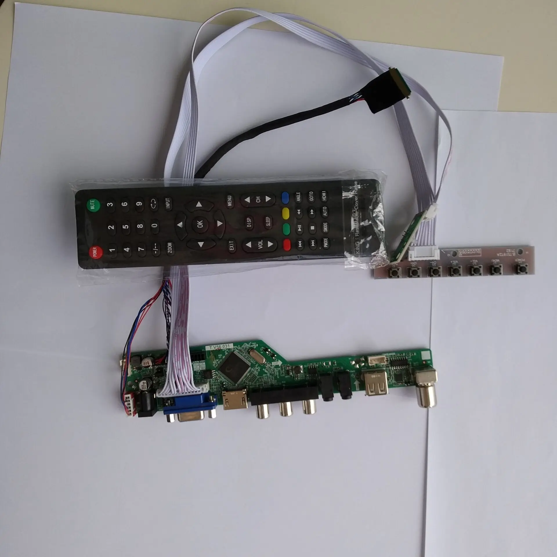  TV HDMI VGA AV USB AUDIO LCD LED driver card Controller Board kit 40pin For LTN156AT02 1366X768 Scr