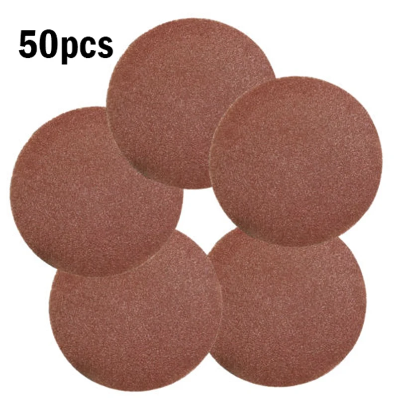 

50pcs 7'' 180mm 40# Grit Sanding Polishing Pad Sandpaper Disc With Wheel Pads