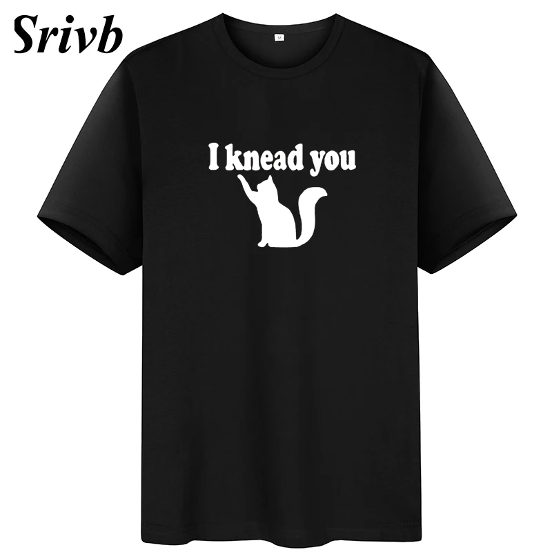 Женская хлопковая Футболка с круглым вырезом Srivb I Knead You Повседневная футболка