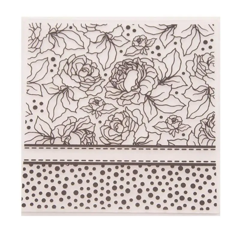 

1PC Clear Stamps Plastic Embossing Folders Paper Cards Template Scrapbooking Craft Card Making DIY Photo Album We Template Diary
