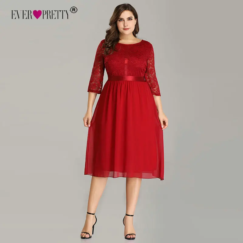 burgundy plus size cocktail dress
