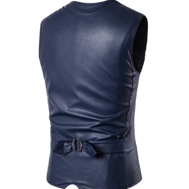 2019 new suit red vest waistcoat men men's self-cultivation pu material black gilet blazer masculino slim fit Free shipping 2019 new suit red vest waistcoat men men's self-cultivation pu material black gilet blazer masculino slim fit Free shipping