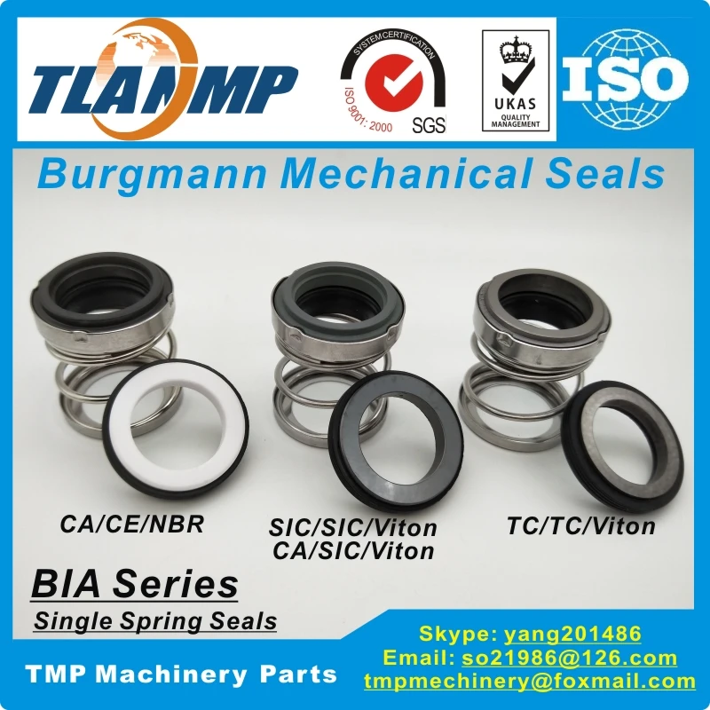 

BIA-24 BIA/24 Burgmann Mechanical Seals -Rubber Below Water Pump Seal (Material:CA-CE-NBR, CA-SIC-VIT, SIC-SIC-VIT, TC-TC-VIT)