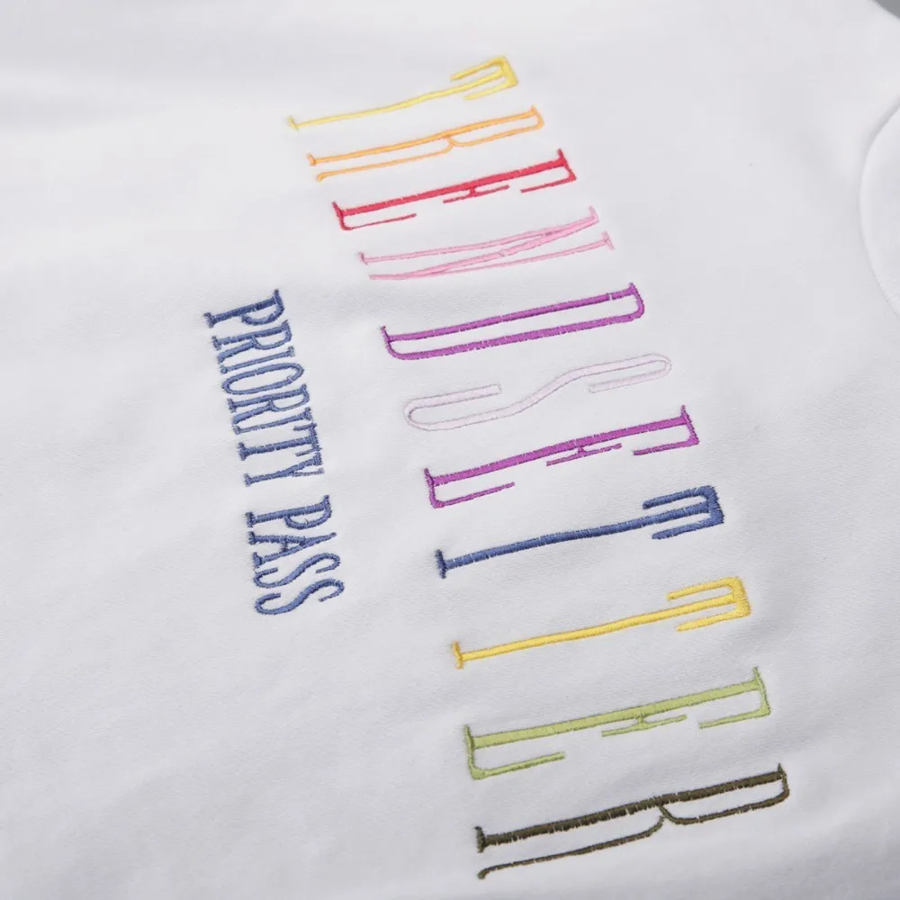 HDY Haoduoyi 2019 Fashion Girl Hoodie Rainbow Letter Embroidered Casual Rib Sport Style HDY Haoduoyi 2019 Fashion Girl Hoodie Rainbow Letter Embroidered Casual Rib Sport Style