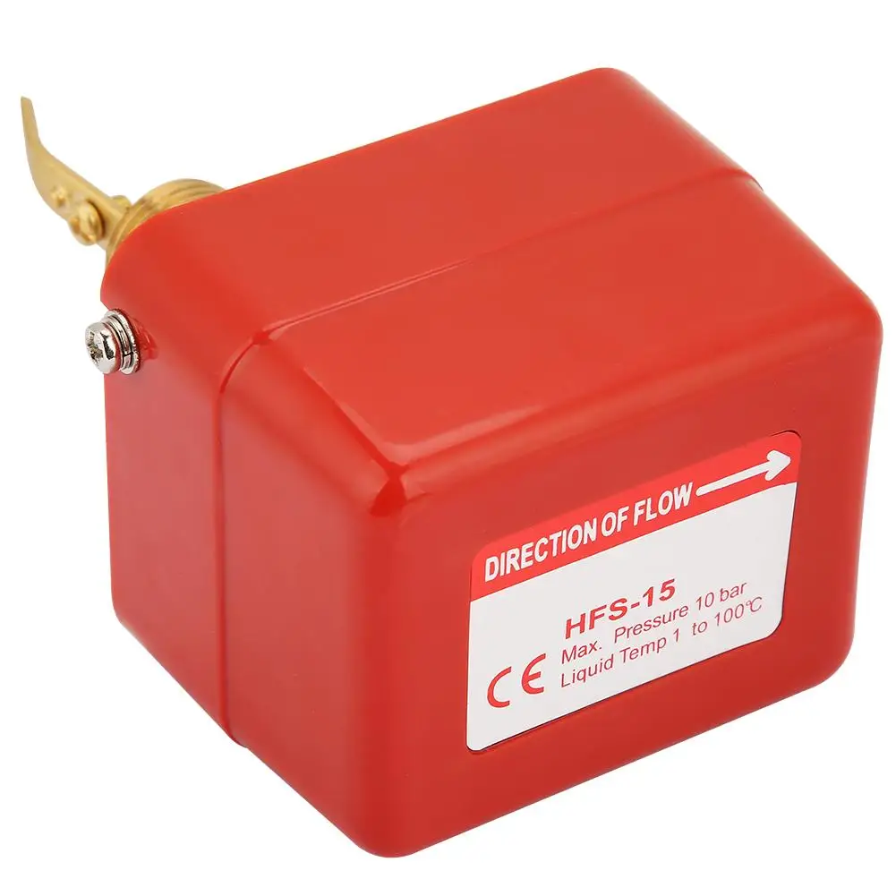 

Top Flow Sensors 1/2" 220VAC15A Water/Paddle Male Thread Flow Paddle Water Pump Flow Switch HFS-15-25
