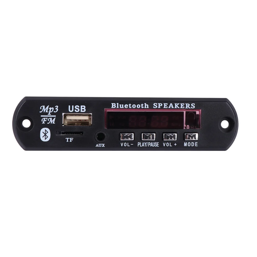 Беспроводной Bluetooth 12 в Mp3 Wma декодер плата аудио модуль Usb Tf радио Fm Aux для