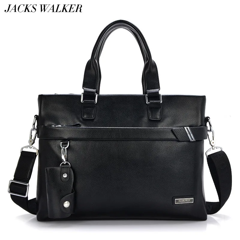 

Luxury 100% Cow Genuine Leather Business Men's Briefcase Male Shoulder Bag Real Leather Messenger Bag Tote Computer Handbag