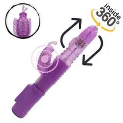 RABBITOW силиконовые тяги вращения G Spot фаллоимитатор двойной киска кролик секс вагинальный вибратор для женщин женский клитор секс игрушки