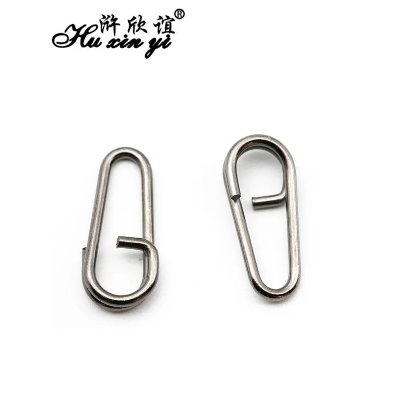 Anéis de Divisão Vara de Pesca de Aço Hxy Pcs100 Tamanho 21 18 16mm mm Mm Bent Cabeça Ovais Gira Carpa Inoxidável Enfrentar Acessórios