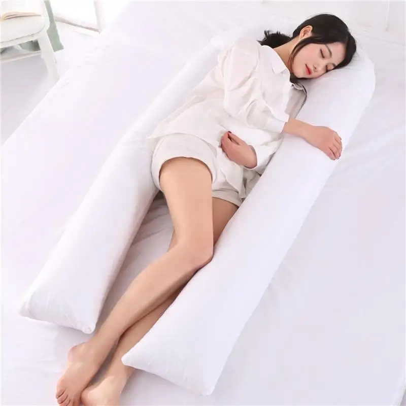 

U Shape Maternity Pillow Pregnancy Protector Side Sleeper Sleeping Support Pillow Body Pure Cotton Pillowcase For Pregnant Women