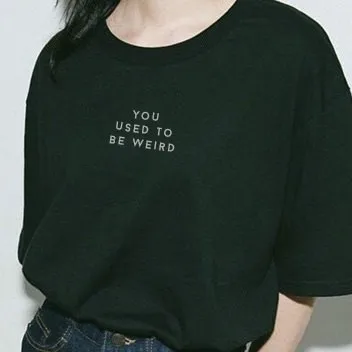 Новинка, летняя забавная футболка с надписью "YOU could TO BE Strange", женская футболка Tumblr, женская модная футболка, повседневные топы Outfits-J091